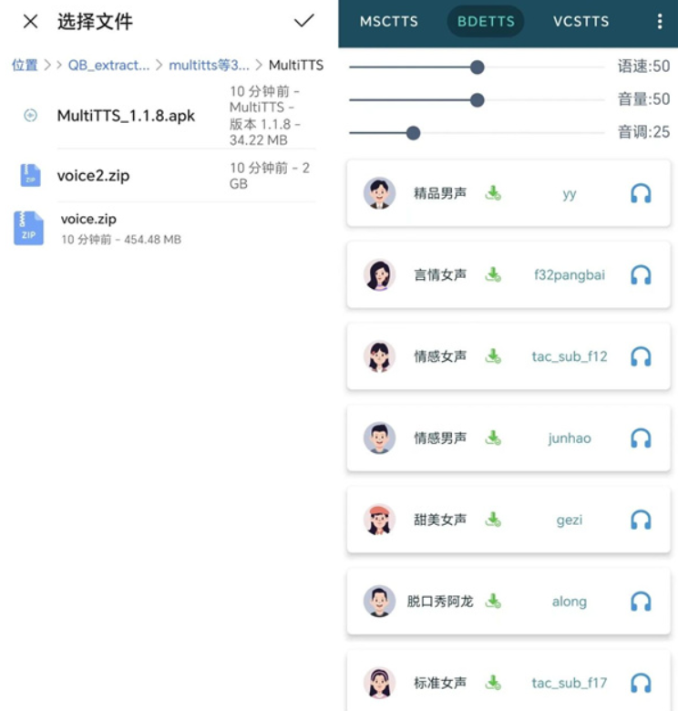 MultiTTS语音包