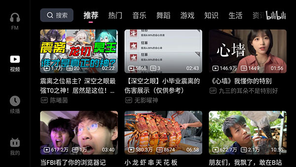 哔哩哔哩车机版截图4