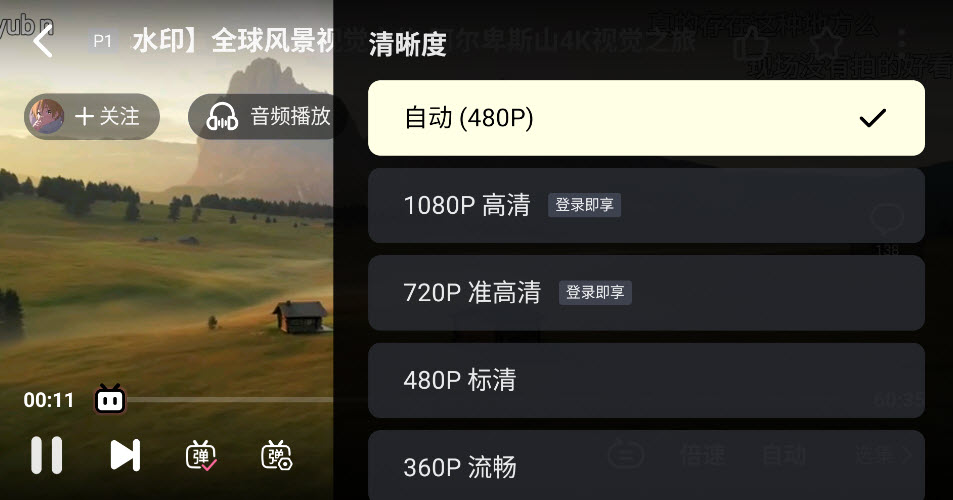 哔哩哔哩车机版
